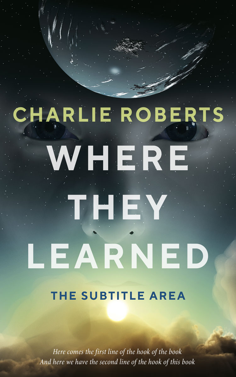 2D view of Outer Space #4361 - Premade Science Fiction Book Cover