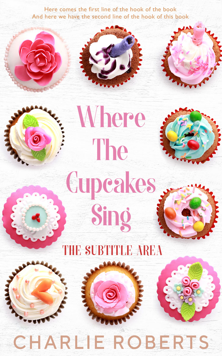 2D view of Premade Cookbooks & Food & Wine Book Cover - Ebb