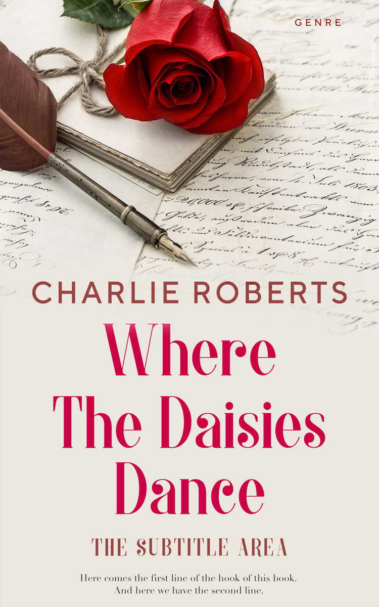 2D view of Pearl Bush #4372 - Premade Romance Book Cover