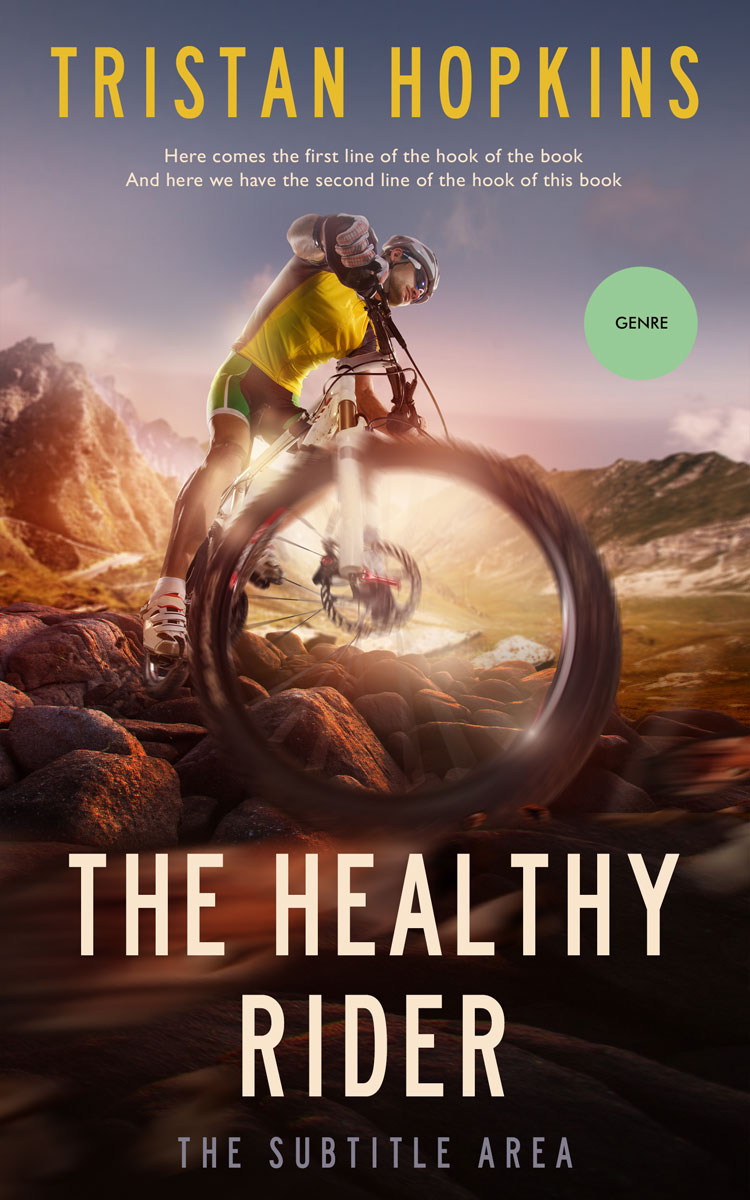 2D view of Cocoa Brown #4414 - Premade Action & Adventure Book Cover