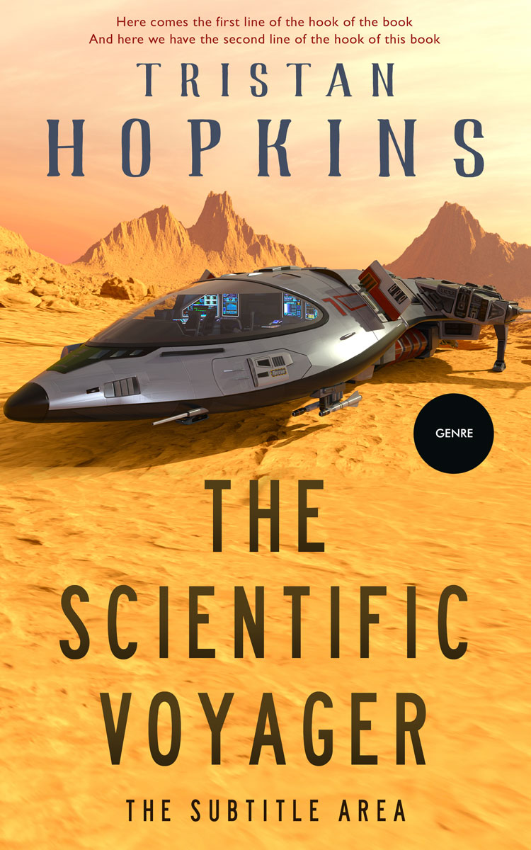 2D view of Casablanca #4416 - Premade Science Fiction Book Cover