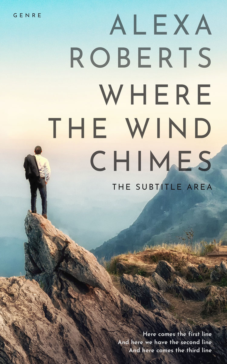 2D view of Tasman #4418 - Premade Business Book Cover