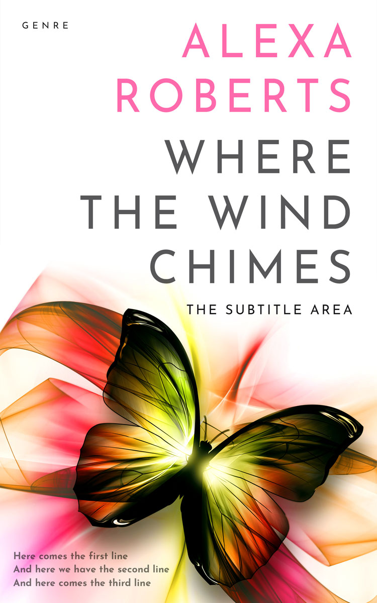 2D view of Premade Poetry Book Cover - Mandys Pink