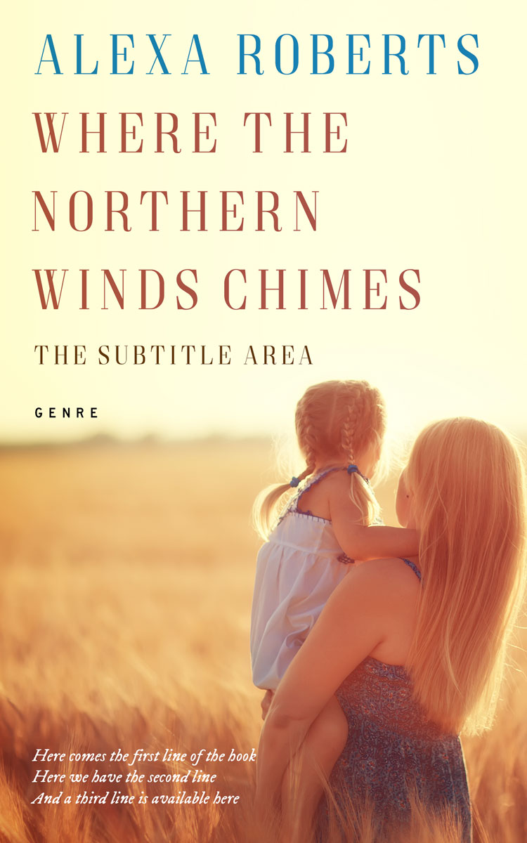 2D view of Citrine White #4446 - Premade Romance Book Cover