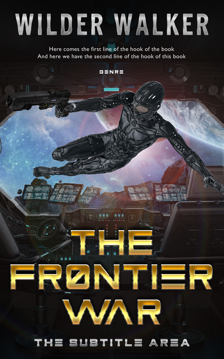 2D view of Cod Gray #4453 - Premade Apocalyptica Book Cover