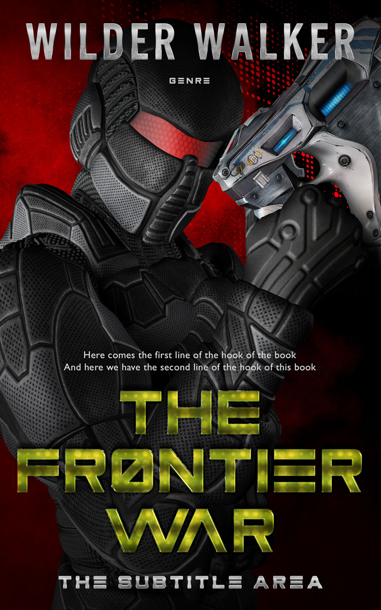 2D view of Cocoa Brown #4457 - Premade Science Fiction Book Cover