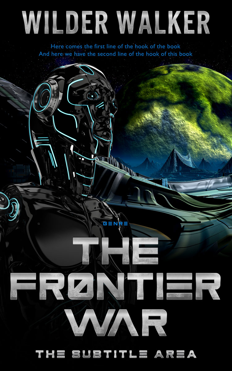 2D view of Green Spring #4463 - Premade Science Fiction Book Cover