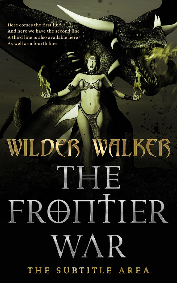 2D view of Rangoon Green #4466 - Premade Fantasy Book Cover