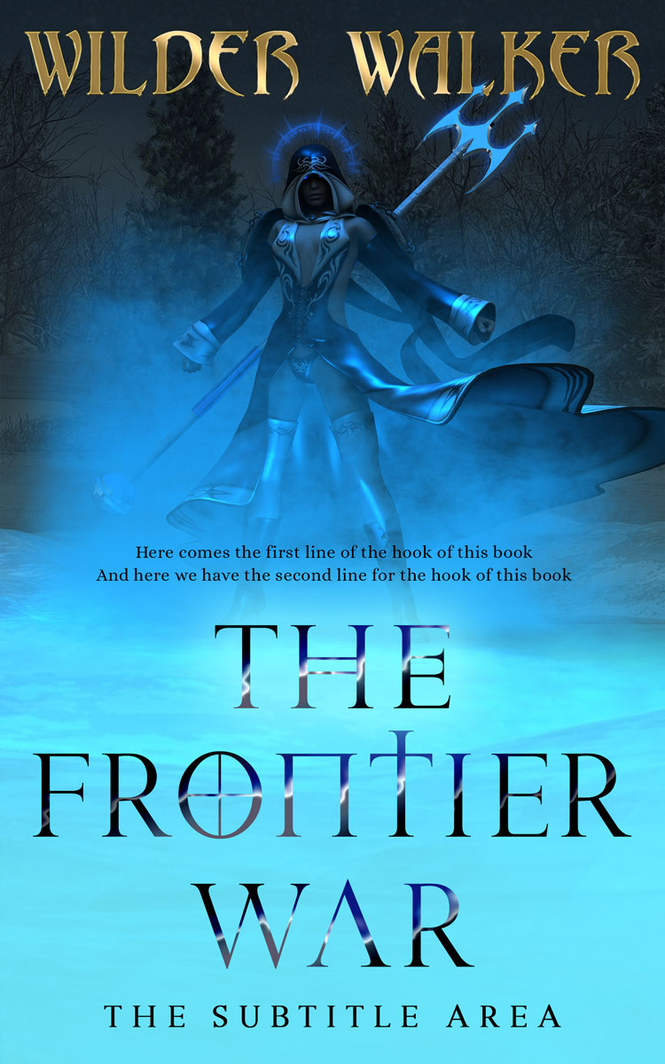 2D view of Premade Fantasy Book Cover - Malibu