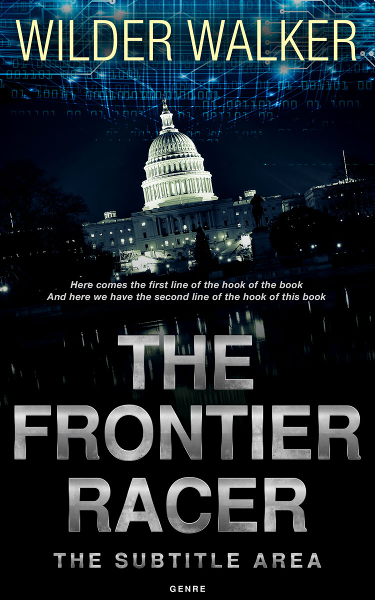 2D view of Mist Gray #4487 - Premade Action & Adventure Book Cover