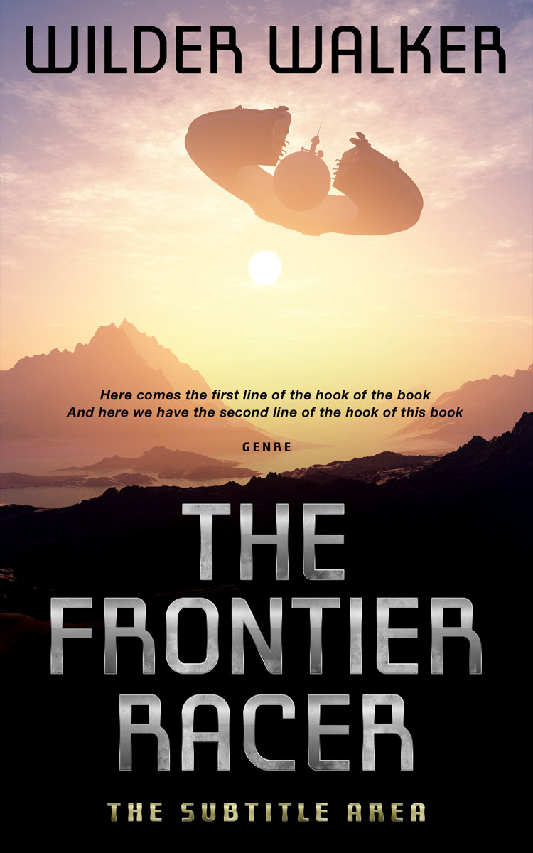 2D view of Cod Gray #4492 - Premade Science Fiction Book Cover