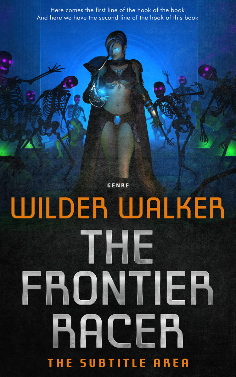 2D view of Mirage #4496 - Premade Science Fiction Book Cover