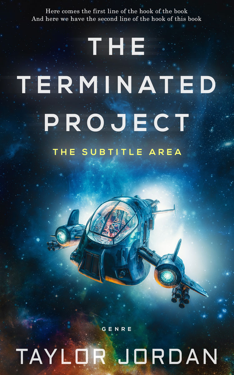 2D view of Gable Green #4528 - Premade Science Fiction Book Cover