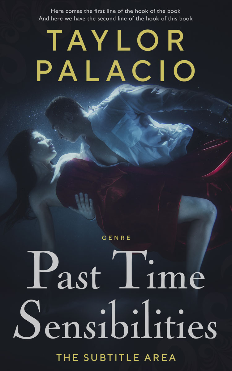 2D view of Premade Romance Book Cover - Shark