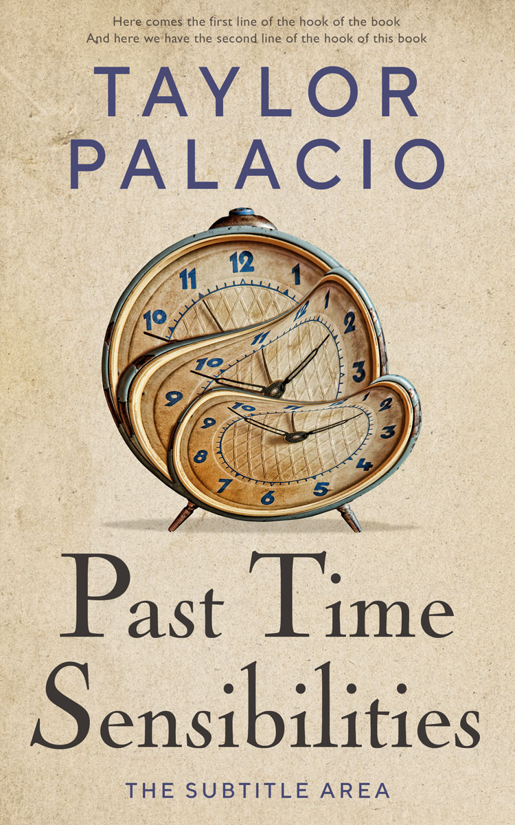 2D view of Premade Abstract Book Cover - Akaroa