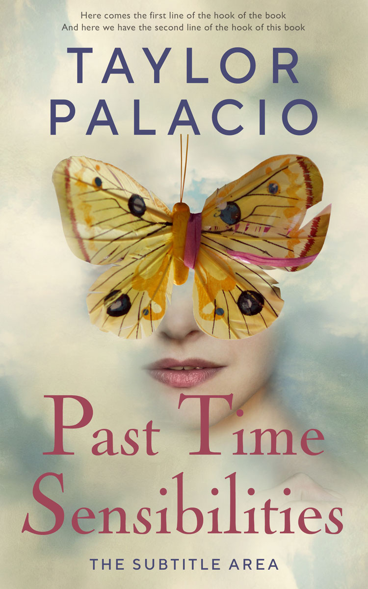 2D view of Premade Abstract Book Cover - Foggy Gray