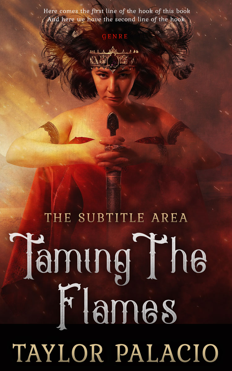 2D view of Coffee Bean #4610 - Premade Fantasy Book Cover