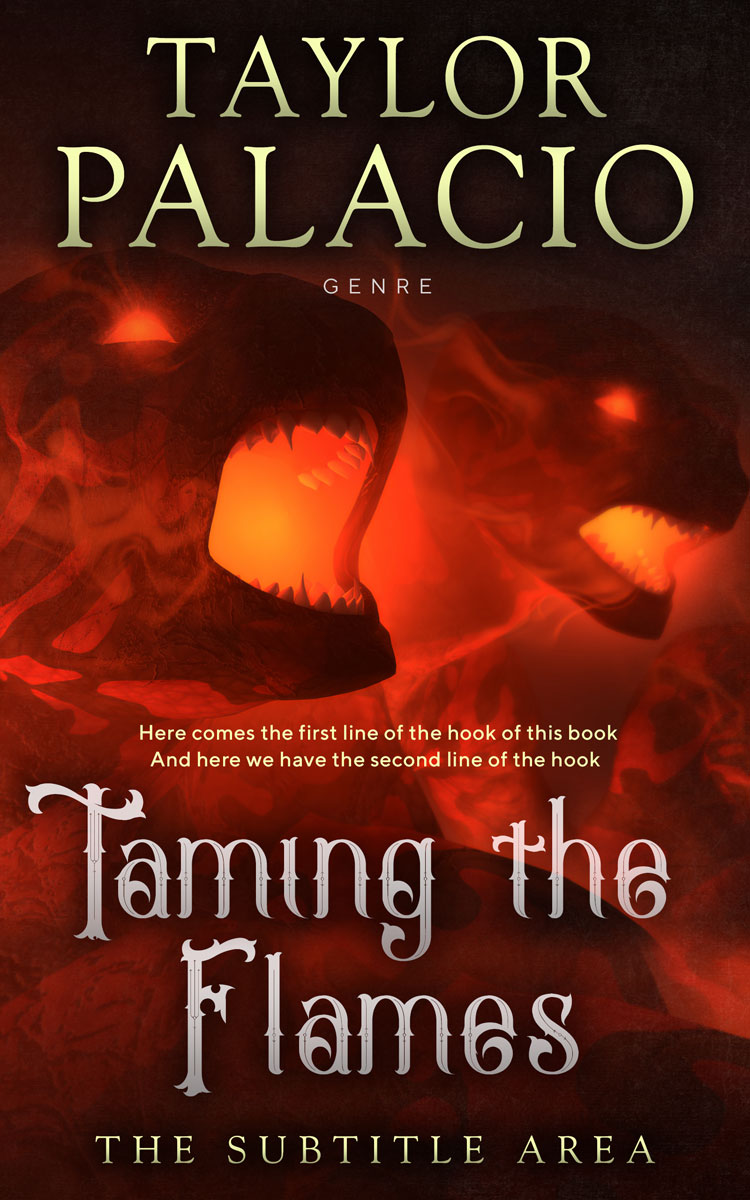 2D view of Aubergine #4619 - Premade Fantasy Book Cover