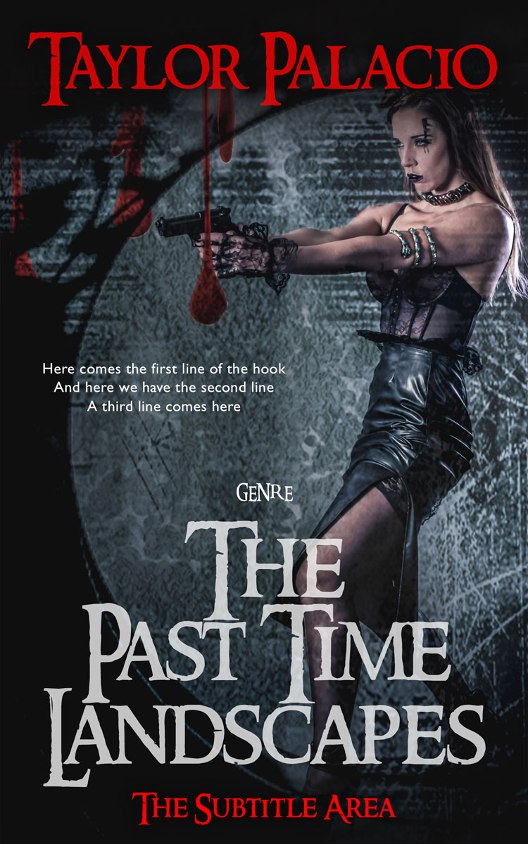 2D view of Shark #4658 - Premade Action & Adventure Book Cover