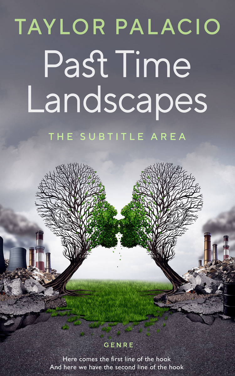 2D view of Mid Gray #4665 - Premade Surreal Book Cover