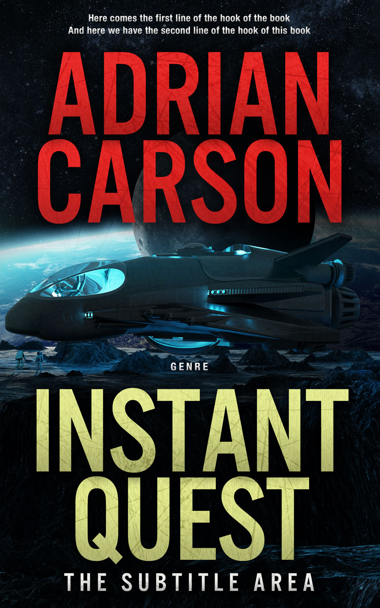 2D view of Antique Brass #4704 - Premade Science Fiction Book Cover