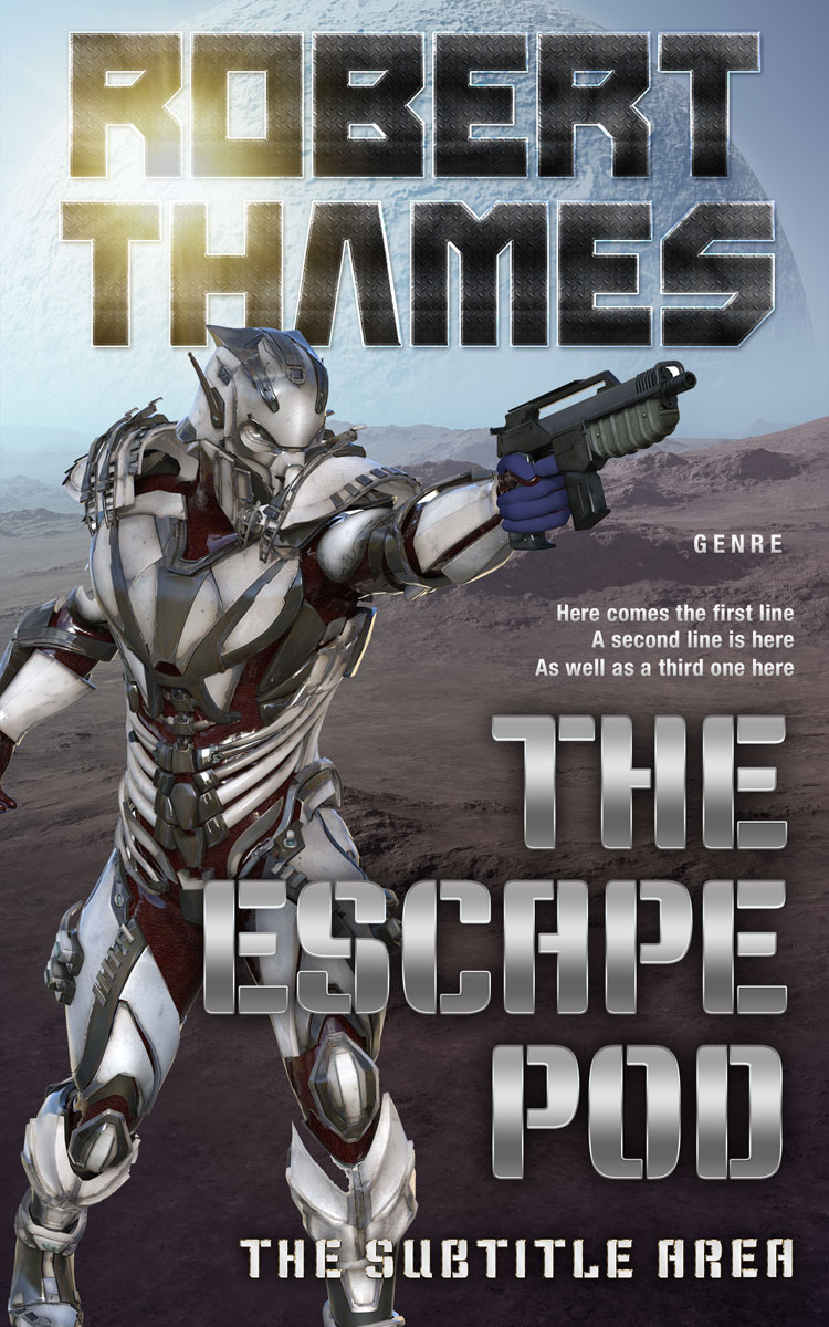 2D view of Tundora #4714 - Premade Science Fiction Book Cover