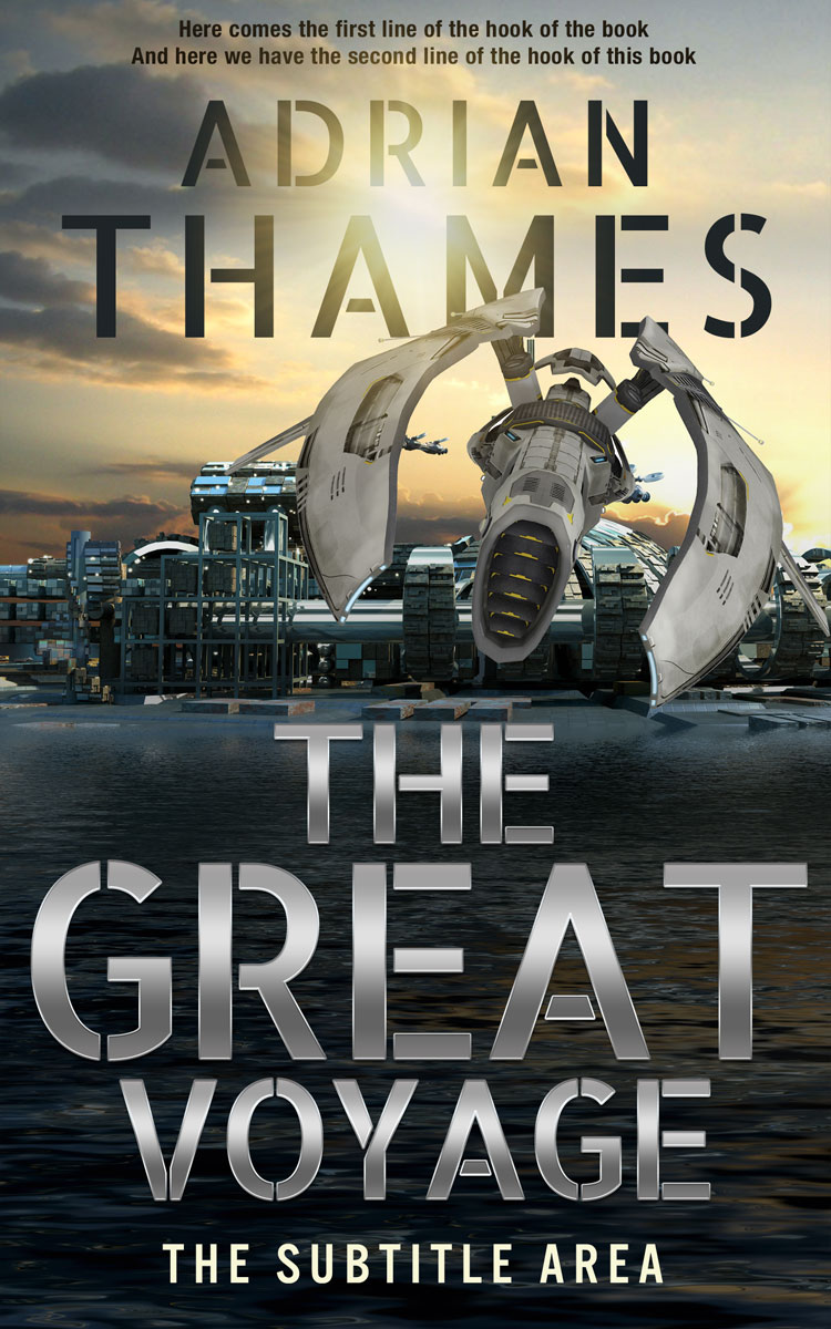 2D view of Akaroa #4723 - Premade Science Fiction Book Cover