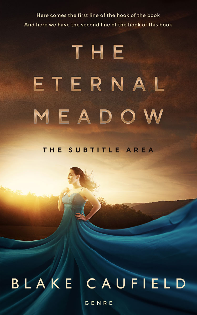 2D view of Premade Romance Book Cover - Tuatara