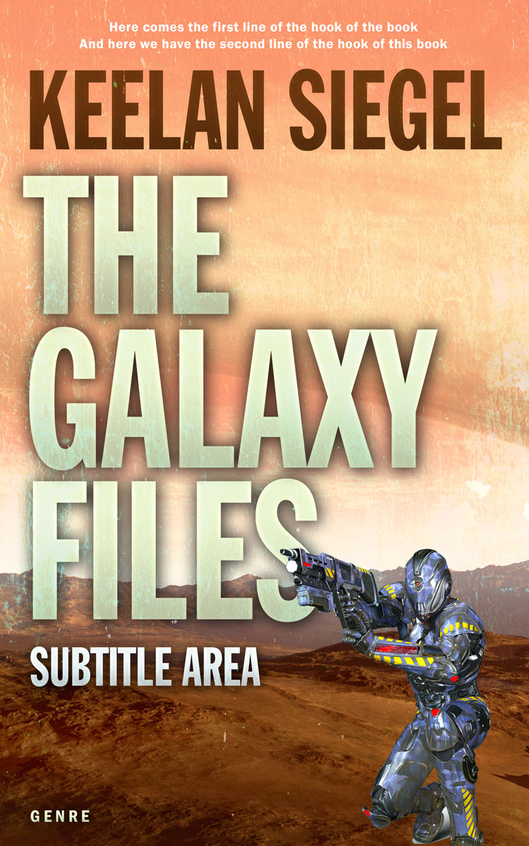 2D view of Calico #4761 - Premade Science Fiction Book Cover