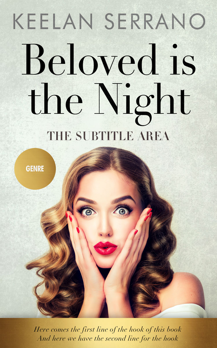 2D view of Premade Self-Improvement & Self-Help Book Cover - Satin Linen