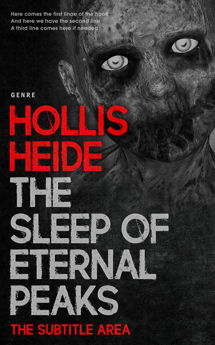 2D view of Cod Gray #4790 - Premade Horror Book Cover