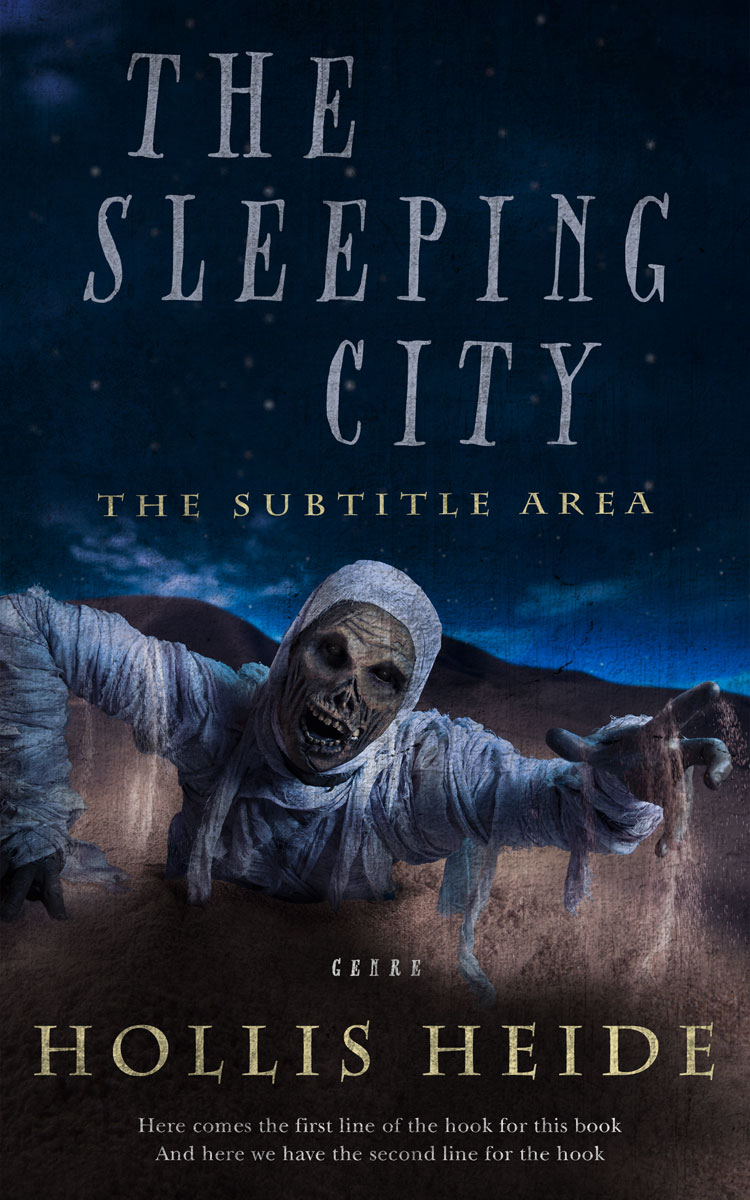 2D view of Premade Horror Book Cover - Mirage