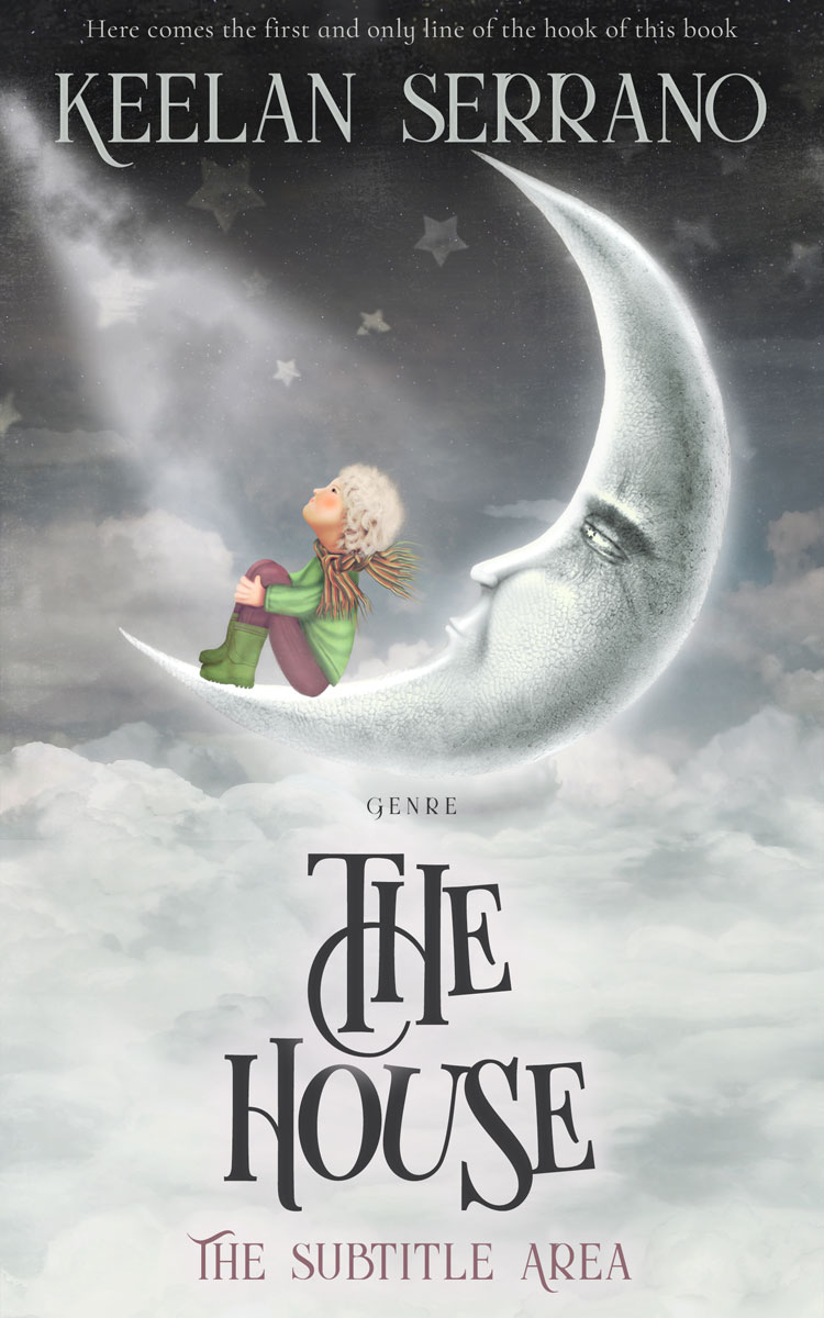 2D view of Pumice #4865 - Premade Fantasy Book Cover | BookCoverZone