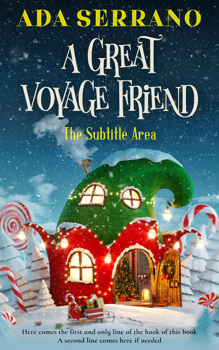 2D view of Tan #4876 - Premade Fantasy Book Cover