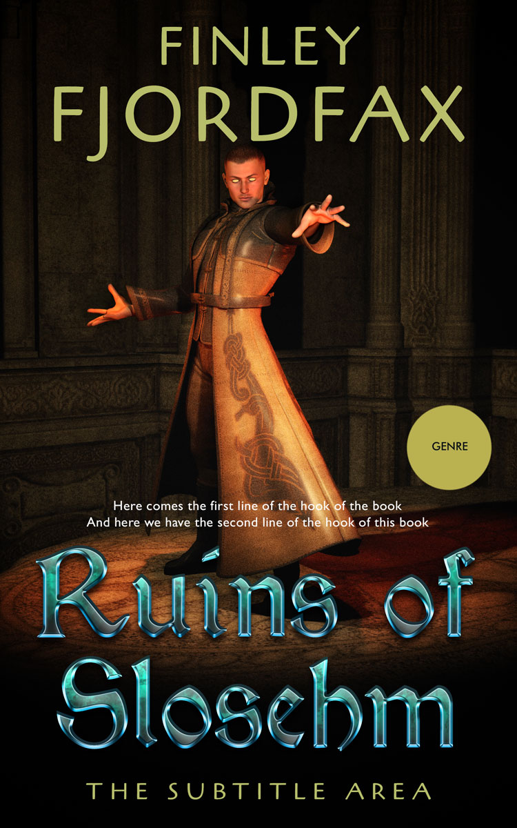 2D view of Night Rider #4881 - Premade Fantasy Book Cover