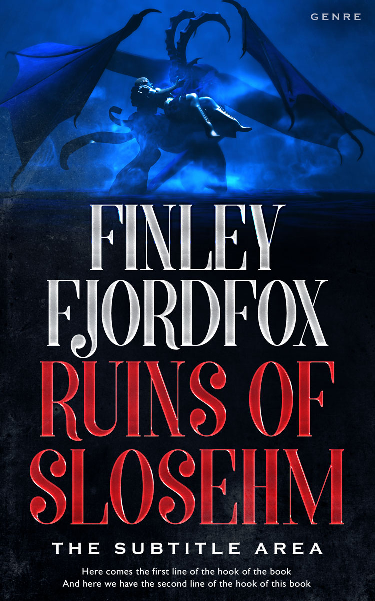 2D view of Contessa #4897 - Premade Fantasy Book Cover