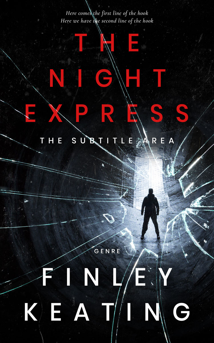 2D view of Black #4913 - Premade Mystery & Thriller & Suspense Book Cover