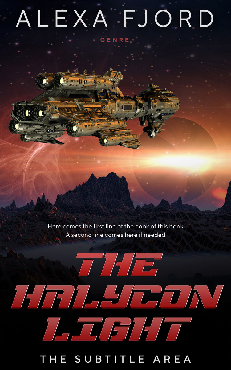 2D view of Contessa #4932 - Premade Science Fiction Book Cover