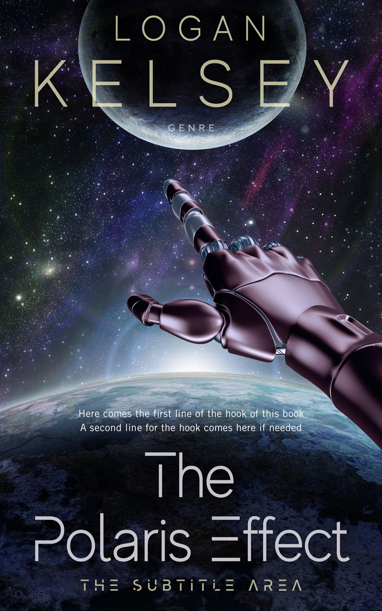 2D view of Premade Science Fiction Book Cover - Mirage