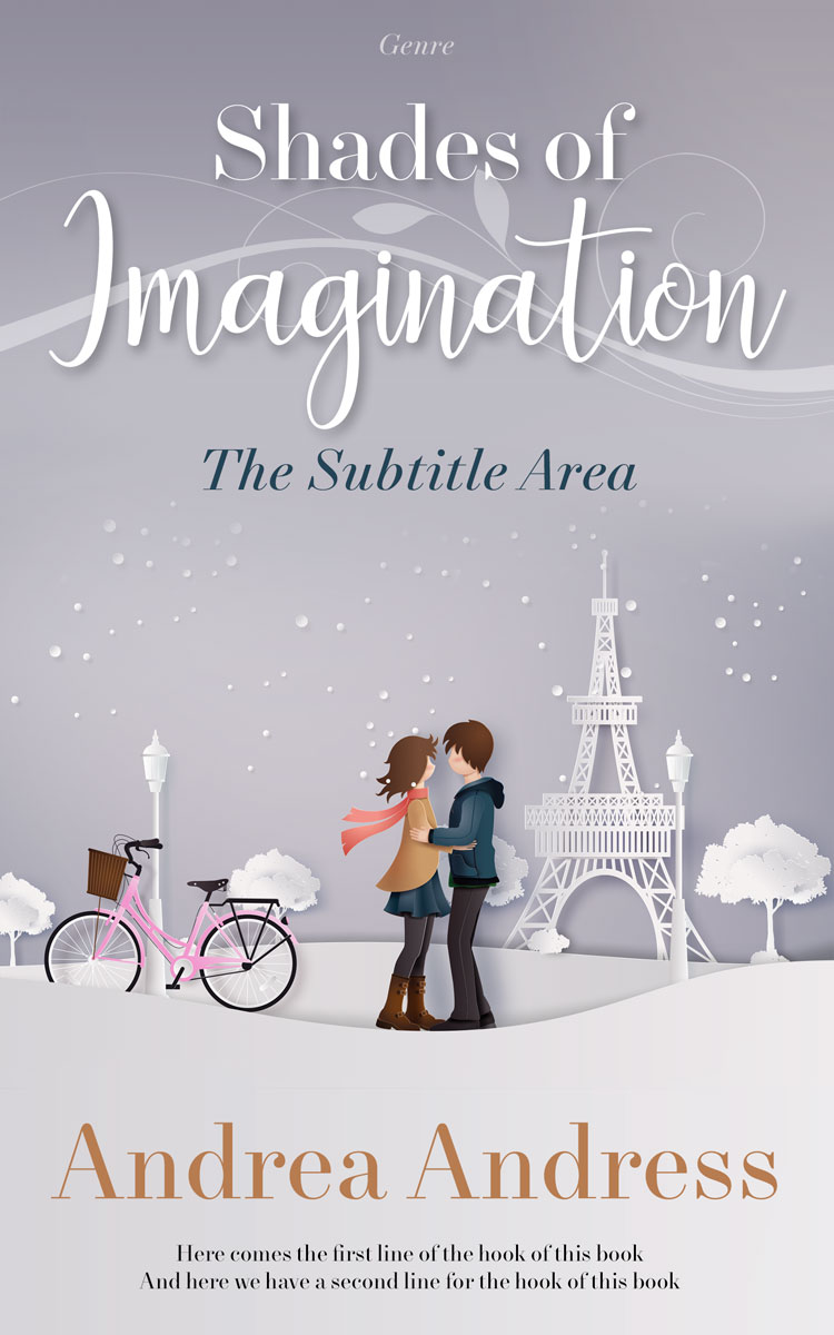 2D view of French Gray #4991 - Premade Romance Book Cover