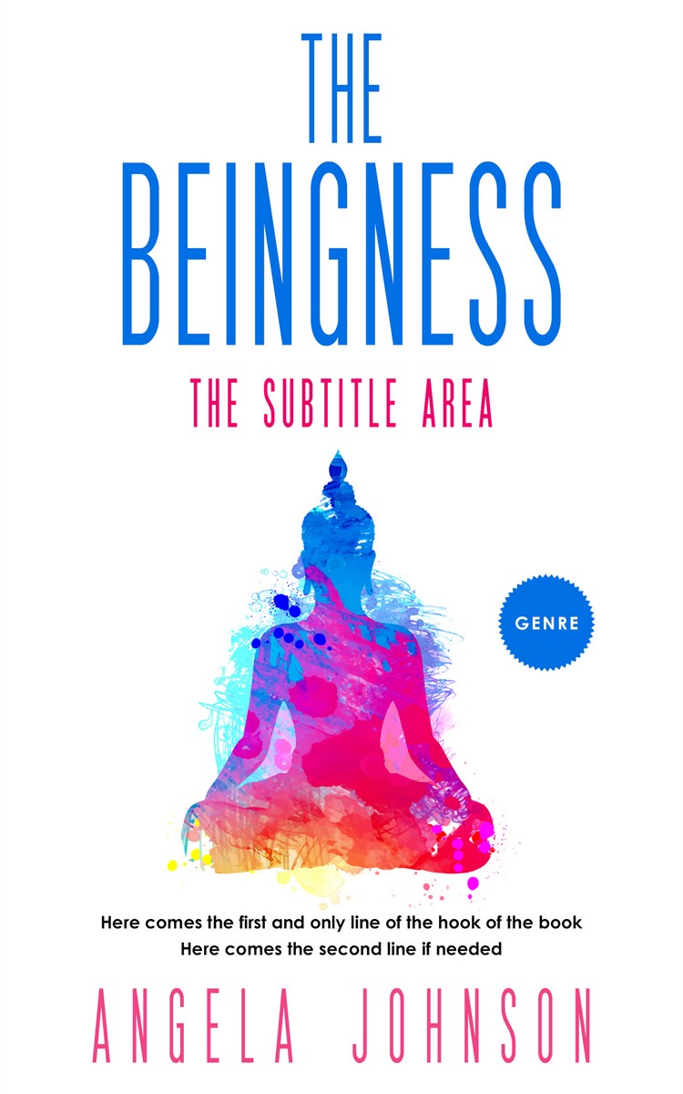 2D view of Premade Religion & Spirituality Book Cover - Science Blue