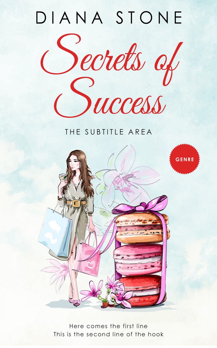 2D view of Porcelain #5028 - Premade Abstract Book Cover