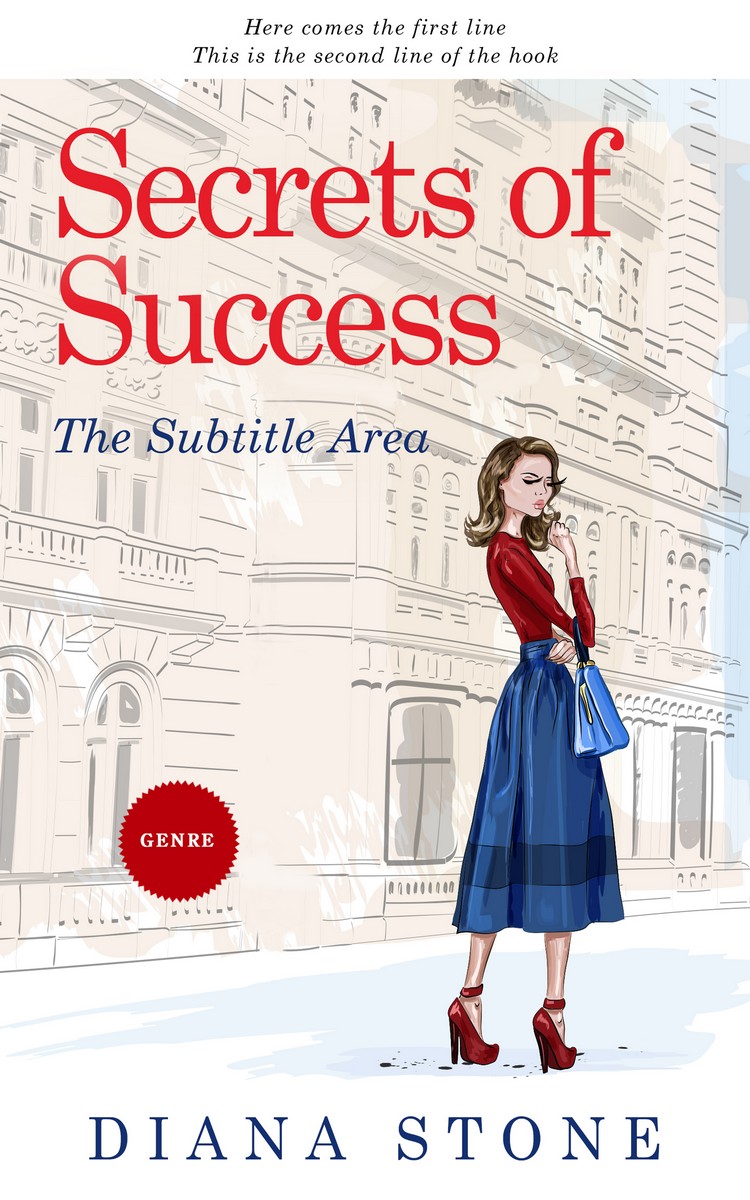 2D view of Pearl Bush #5030 - Premade Romance Book Cover