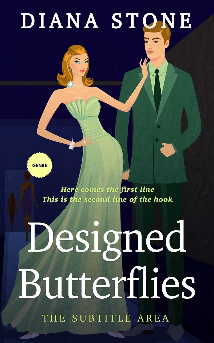 2D view of Mirage #5035 - Premade Romance Book Cover