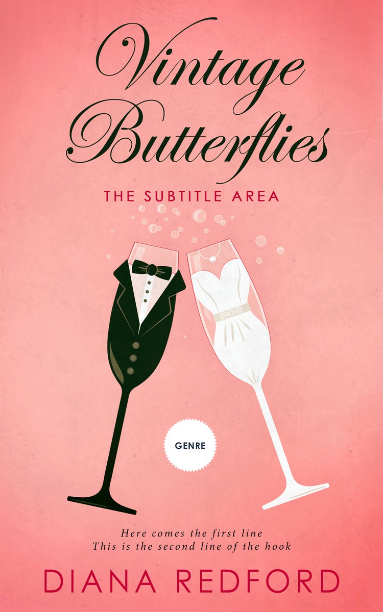 2D view of Sweet Pink #5048 - Premade Romance Book Cover