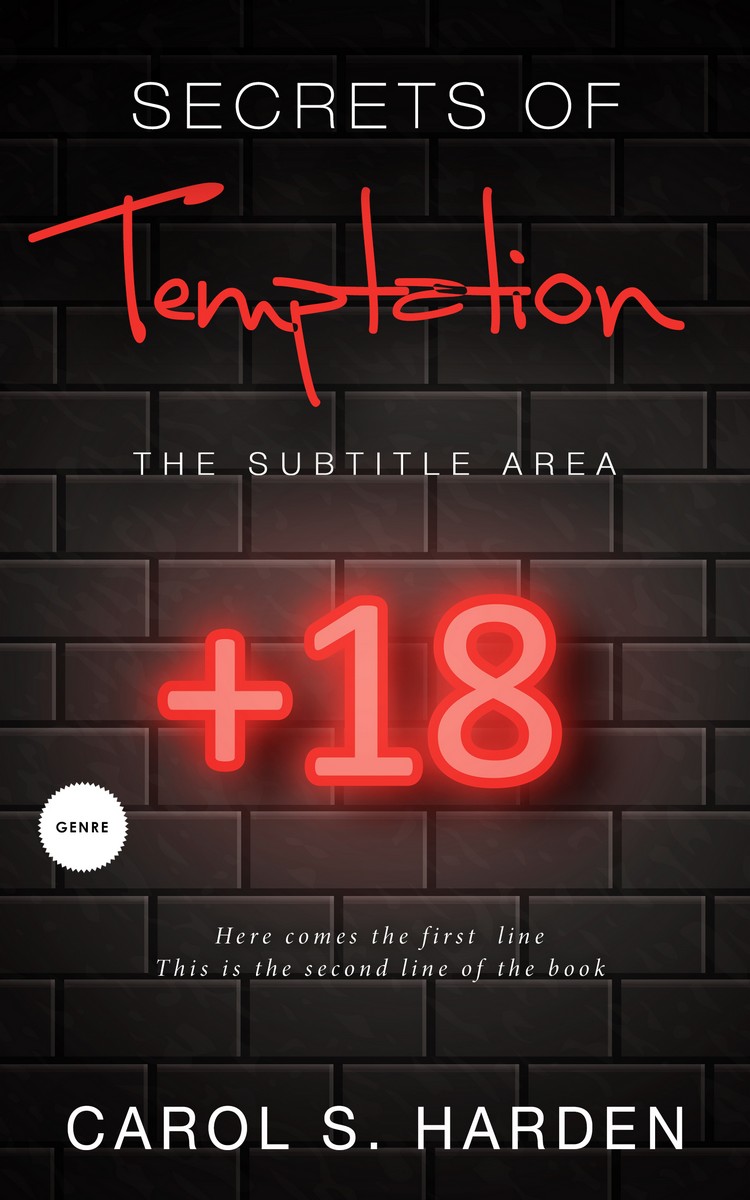 2D view of Premade Erotica Book Cover - Cocoa Brown