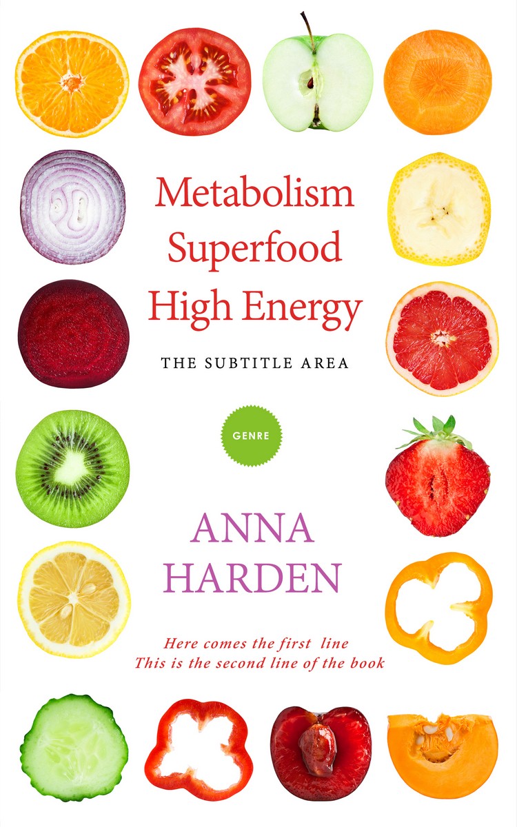 2D view of Golden Grass #5084 - Premade Health & Dieting & Fitness Book Cover