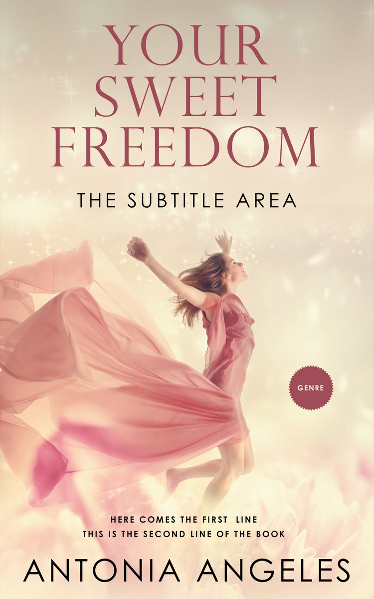 2D view of Almond #5096 - Premade Self-Improvement & Self-Help Book Cover