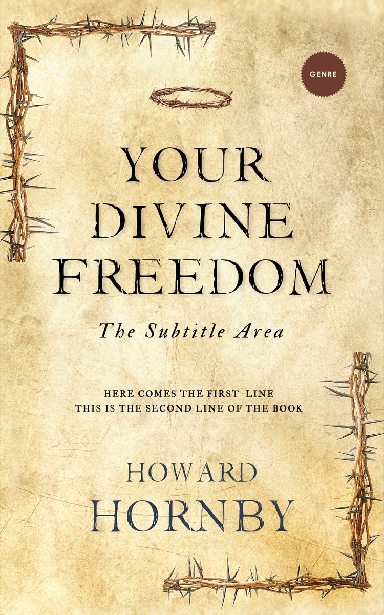 2D view of Double Colonial White #5097 - Premade Religion & Spirituality Book Cover