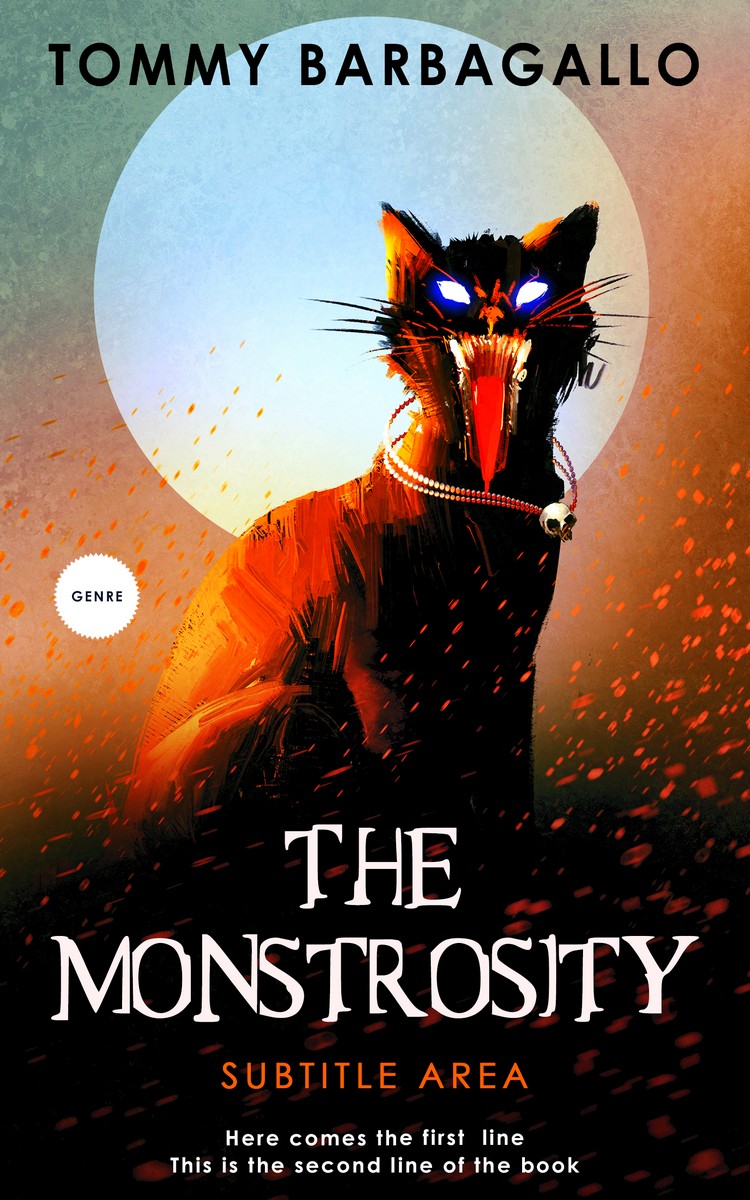 2D view of Petite Orchid #5156 - Premade Horror Book Cover